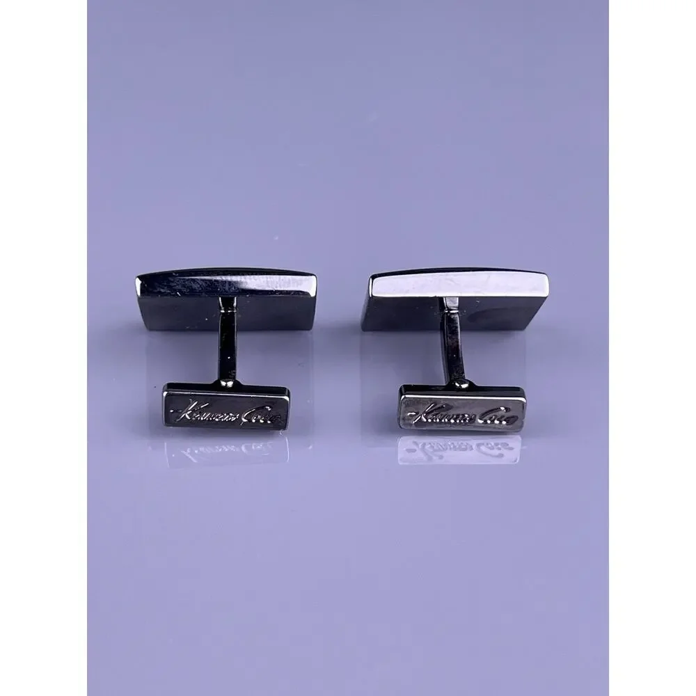 Pixel Pixelated Camouflage Cufflinks Black Tone Camo Squares Kenneth Cole Modern